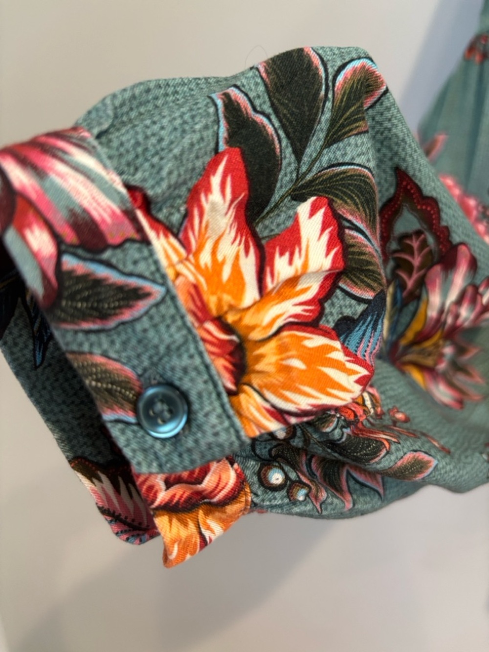 Farm Rio for Anthropologie Floral Peasant Blouse Size Large - Picture 8 of 12